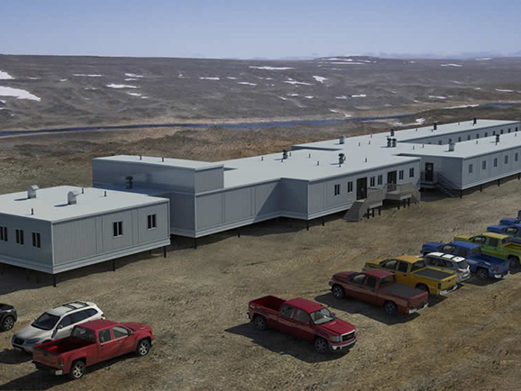 Modular Mining camp for 60 workers